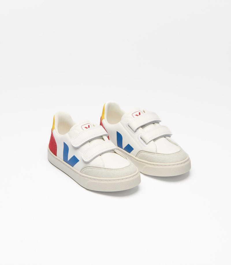 Veja Sneaker Small V-12 Leather White Multico Pepper (maat 23-27)