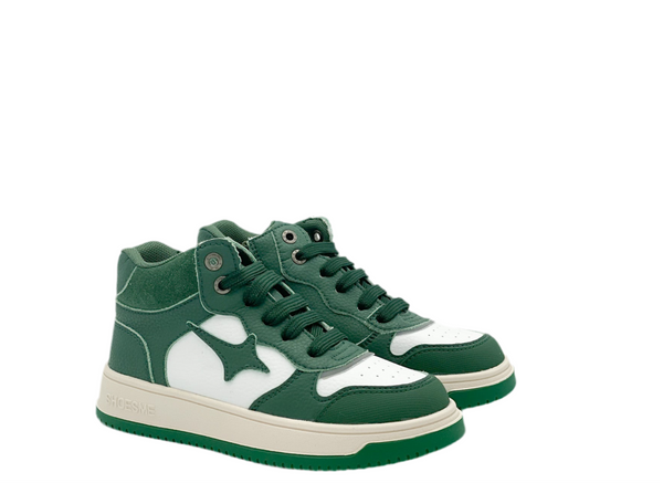 Shoes Me Basketter Green/White (maat 29-35)