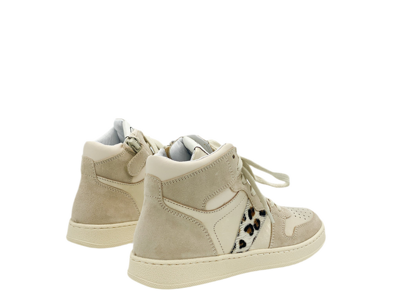 Romagnoli Basketter Beige Leopard (maat 32-39)