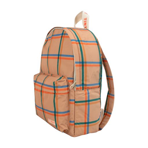 Check Backpack Almond