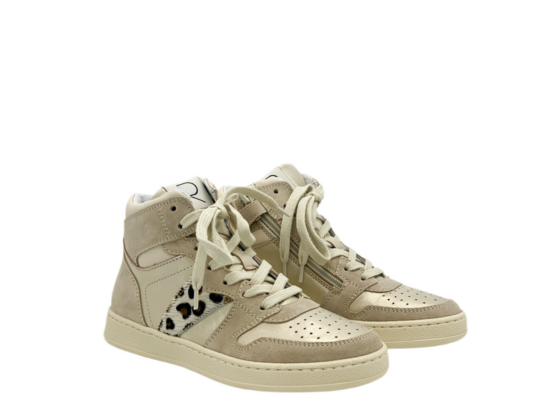 Romagnoli Basketter Beige Leopard (maat 32-39)