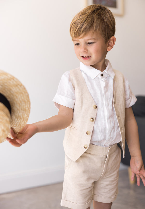 Les Petits Inclassables Vest Arsène Linen