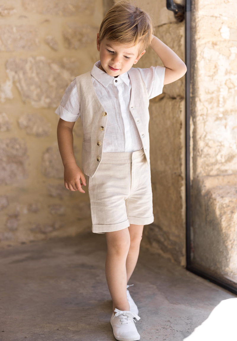 Les Petits Inclassables Short Arsène Linen