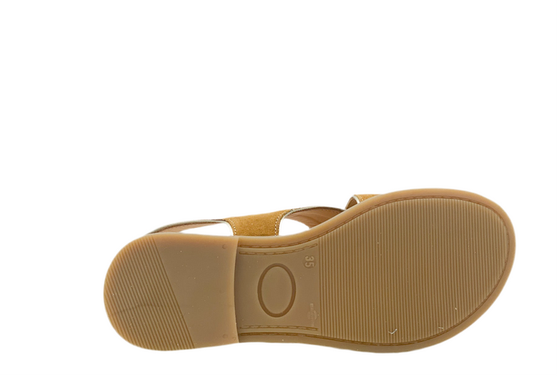 Ocra Cognac Dames Sandaal (maat 35-41)
