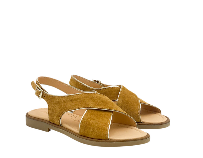 Ocra Cognac Dames Sandaal (maat 35-41)