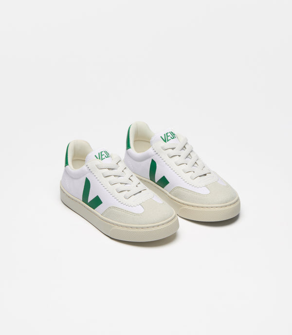 Veja Sneaker Small Volley White Emeraude (maat 27-35)