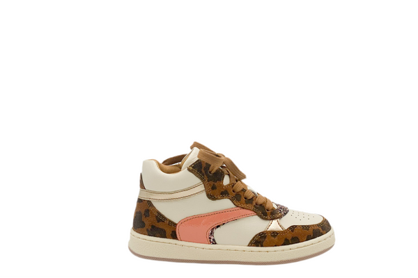 Romagnoli Half Hoge Sneaker Leopard (maat 28-35)
