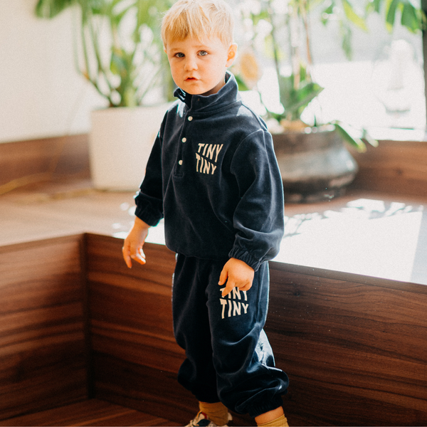 Tiny Cottons Tiny Waves Sweatpant Navy