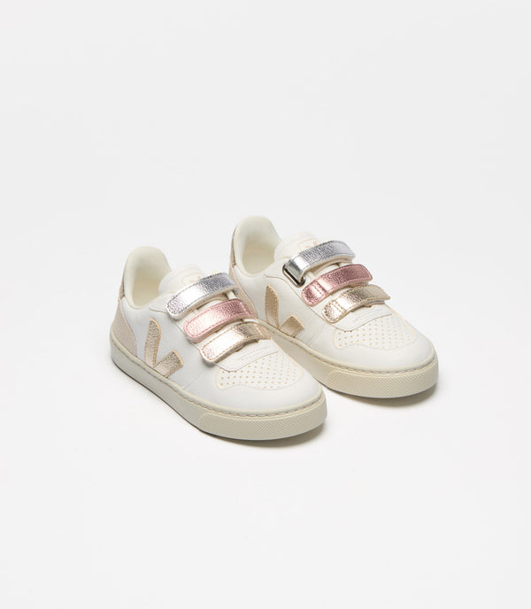 Veja Sneaker V-10 Chromofree Multi White Shiny (23-35)