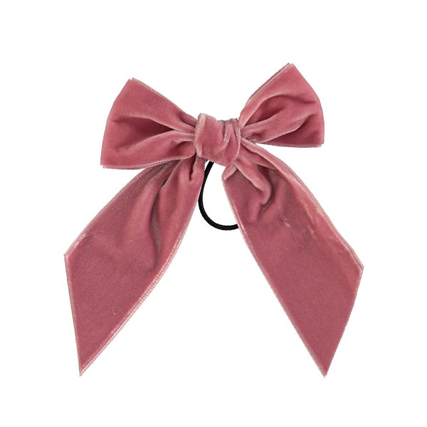 PiuPiuchick Hair Velvet Bow Pink