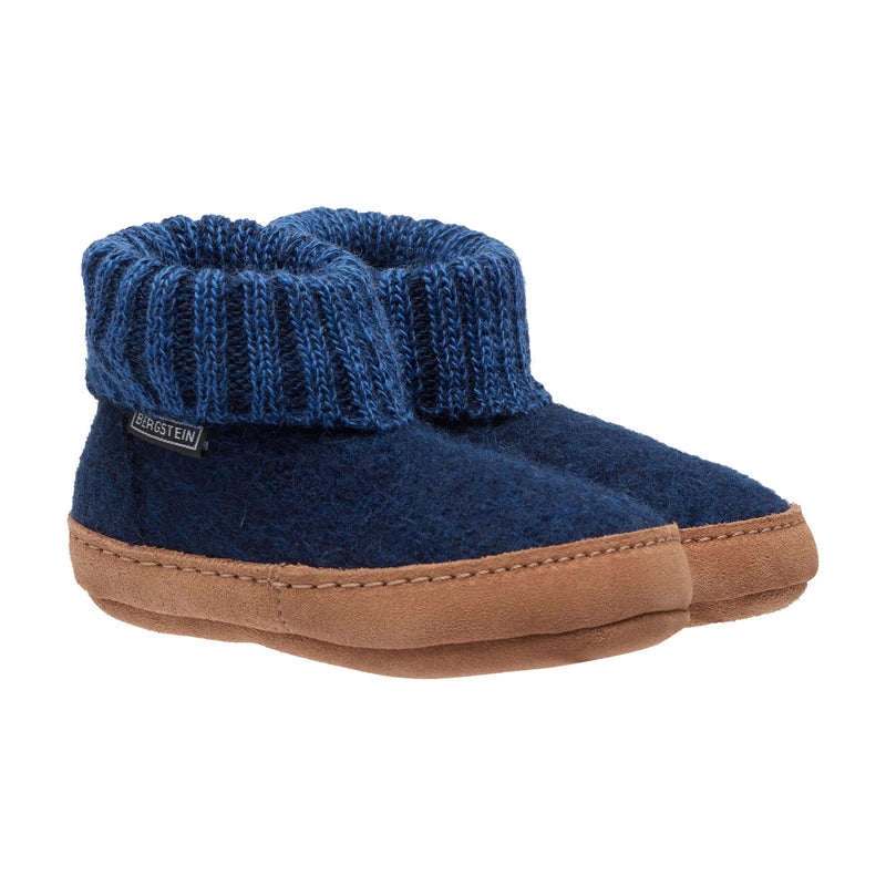 Bergstein Pantoffel BN Cozy Lux Dark Blue (maat 25-35)