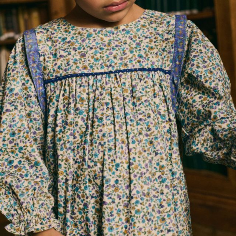 Louise Misha Dress Isatys Velvet Cream Aster