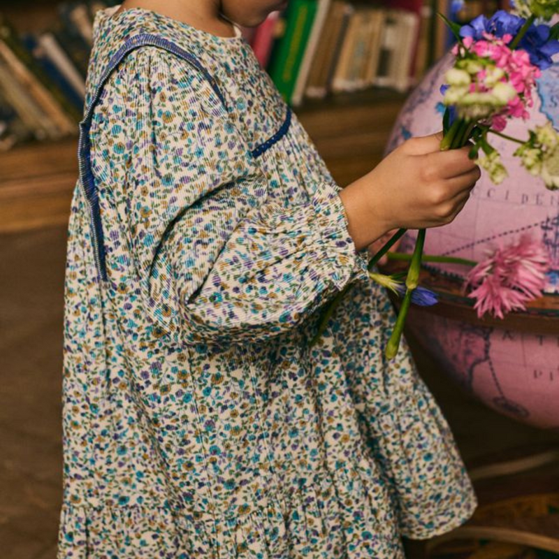 Louise Misha Dress Isatys Velvet Cream Aster