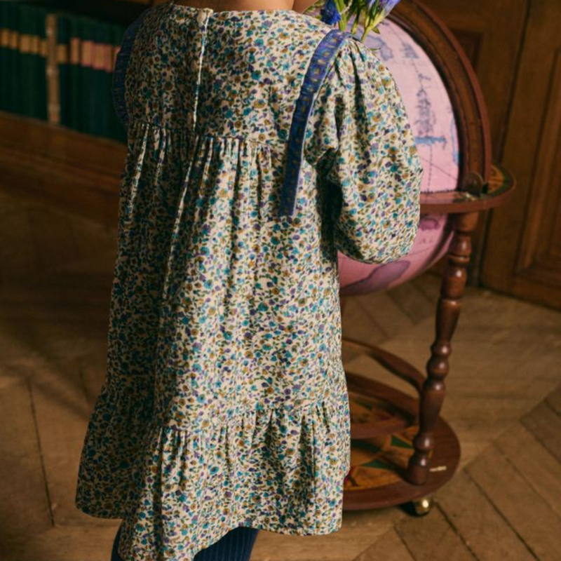 Louise Misha Dress Isatys Velvet Cream Aster