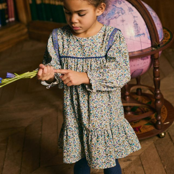Louise Misha Dress Isatys Velvet Cream Aster