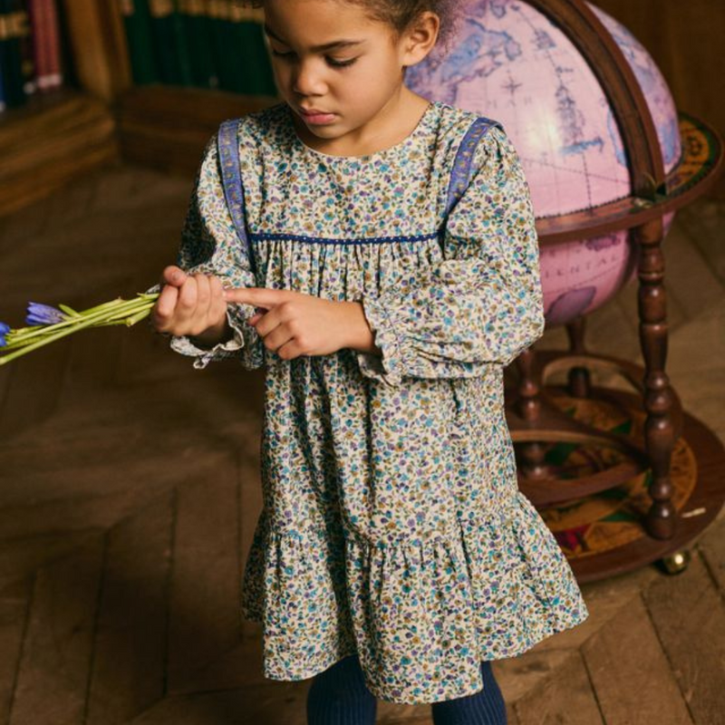 Louise Misha Dress Isatys Velvet Cream Aster