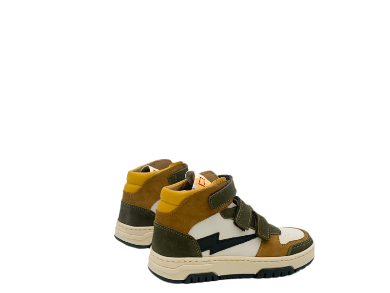 Poldino White Khaki Basketter (maat 29-36)