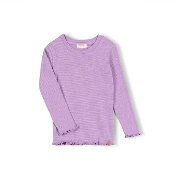Nixnut Meis Longsleeve Purple Stripe