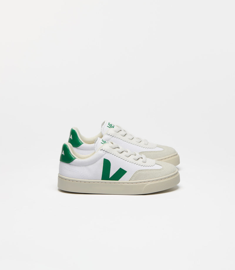 Veja Sneaker Small Volley White Emeraude (maat 27-35)