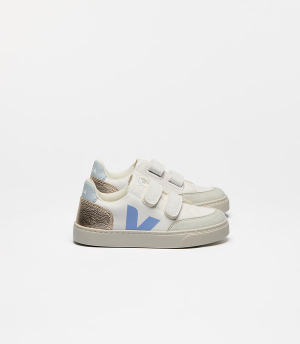 Veja Sneaker Small V-12 Extra White Multico Olympe (maat 23-35)