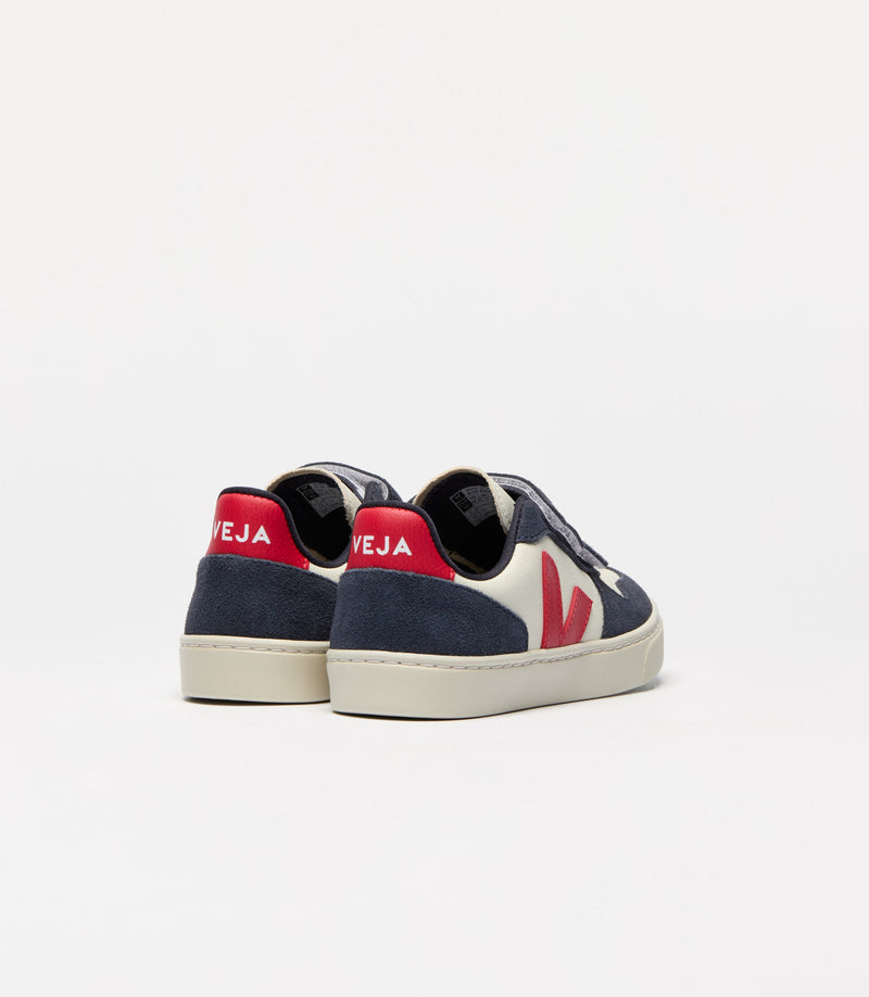 Veja Sneaker Small V-10 Pure Pekin Nautico (maat 25-35)