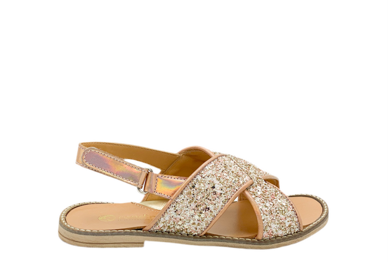 Rondinella Glitter Cross - Over Sandaal (maat 28-35)