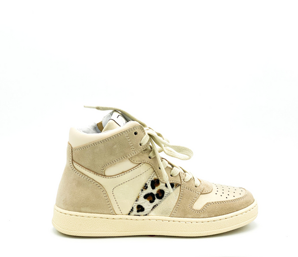 Romagnoli Basketter Beige Leopard (maat 32-39)