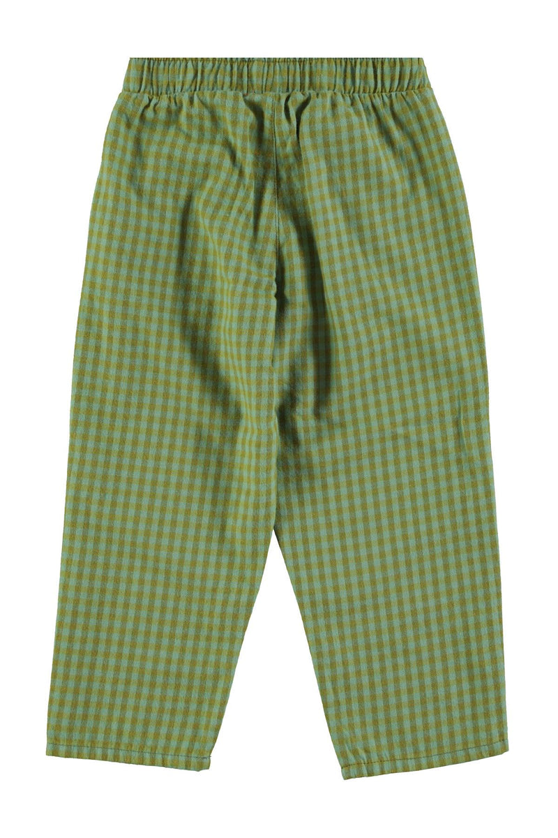PiuPiuchick Unisex Trousers Green Checkered