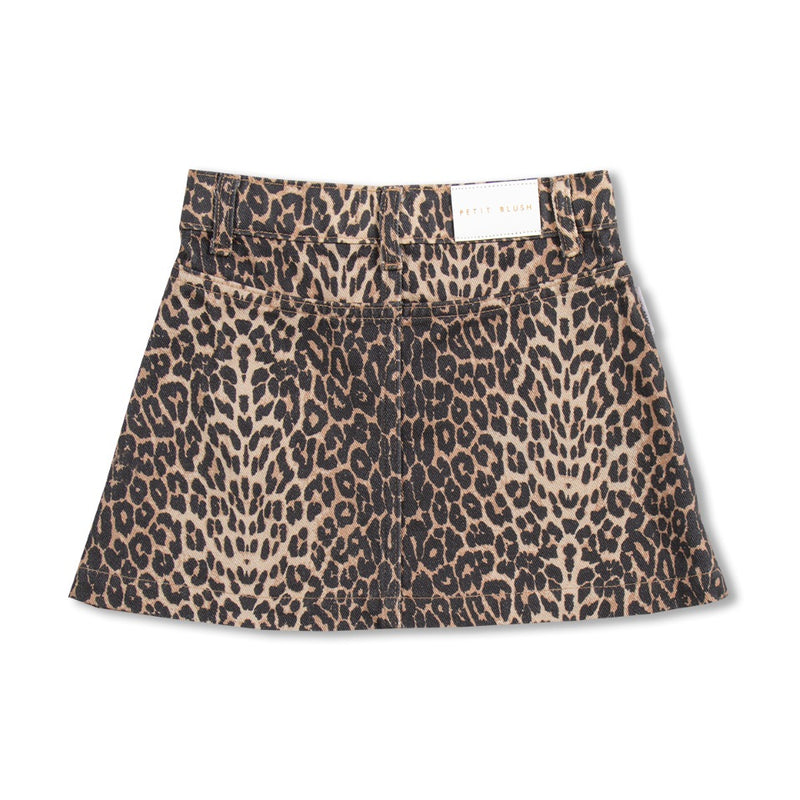 Petit Blush Simple Skirt Leopard