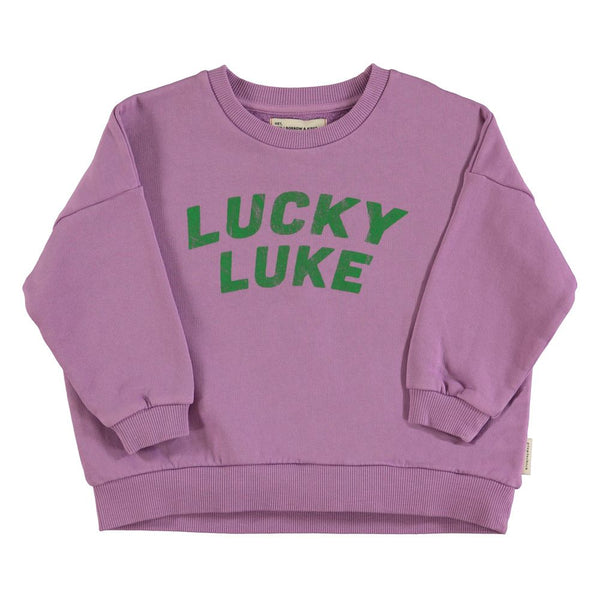 PiuPiuchick Sweatshirt Mauve/Lucky Luke Print