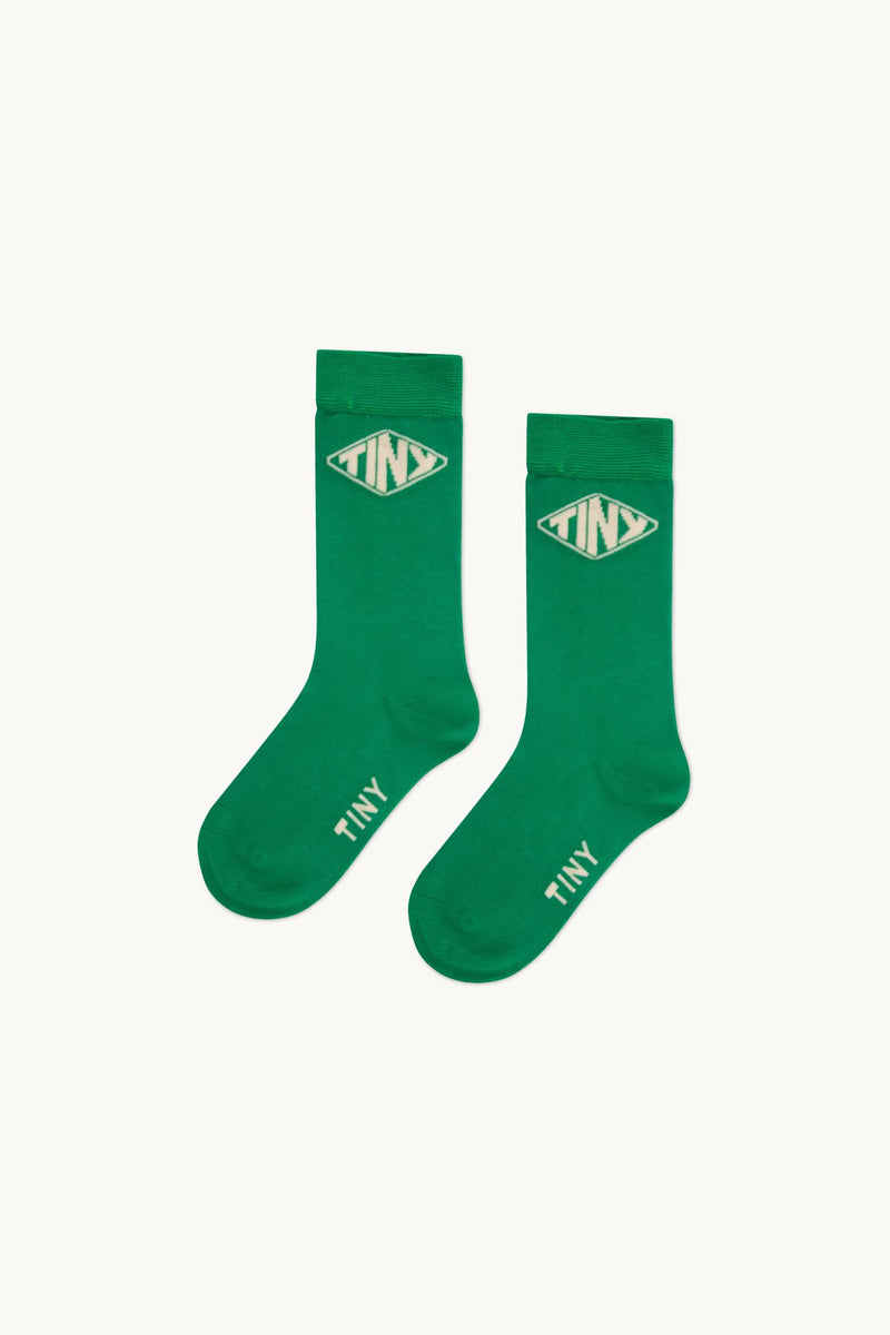 Tiny Cottons Tiny Diamond Medium Socks Deep Green