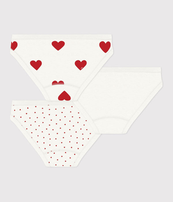 Petit Bateau Set Van 3 Slips Hearts