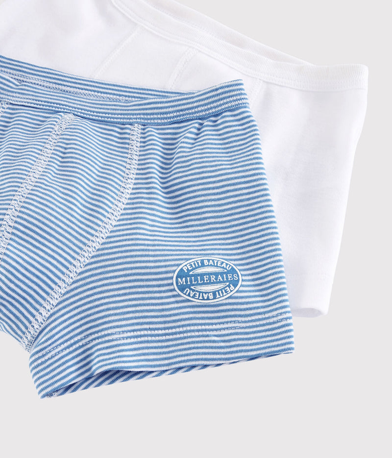 Petit Bateau Set Boxershorts Met Dunne Strepen Blue