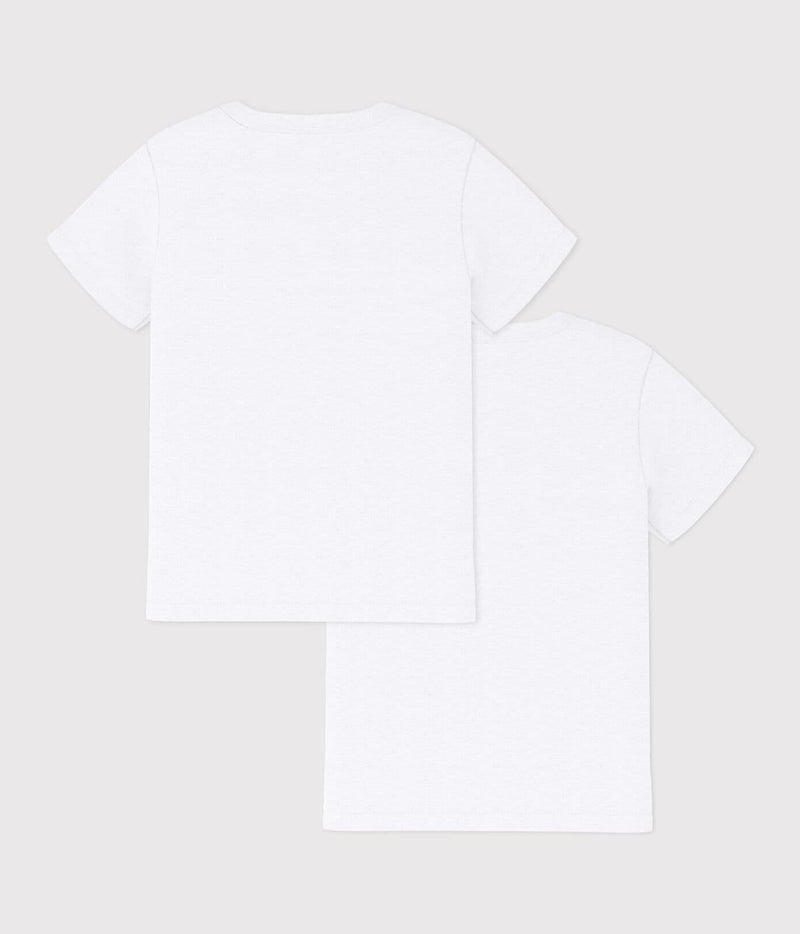 Petit Bateau Set Witte T-shirts Met Korte Mouwen