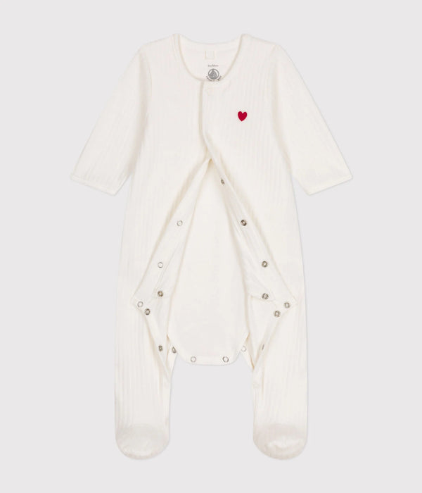 Petit Bateau Baby Bodyjama Marshmallow