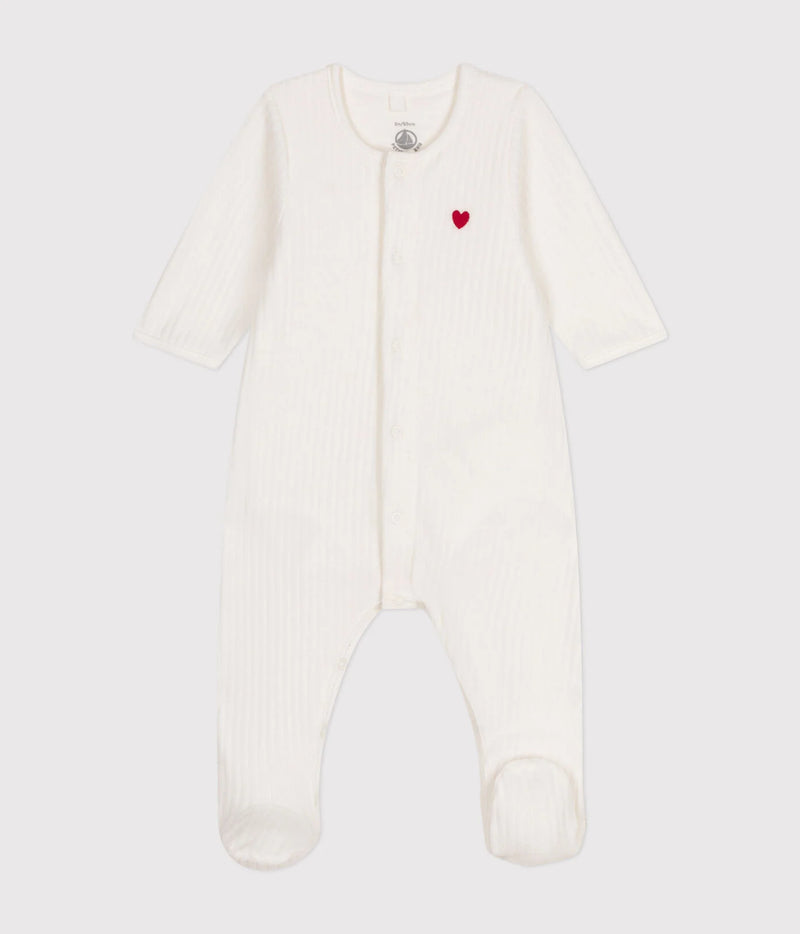 Petit Bateau Baby Bodyjama Marshmallow