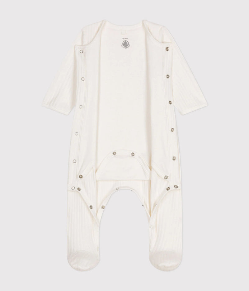 Petit Bateau Baby Bodyjama Marshmallow