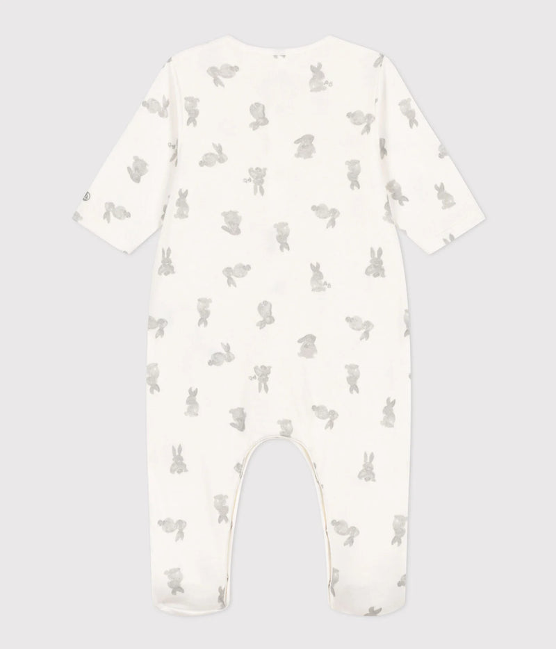 Petit Bateau Baby Pyjama Marshmallow/Gris