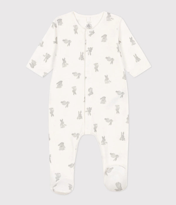 Petit Bateau Baby Pyjama Marshmallow/Gris