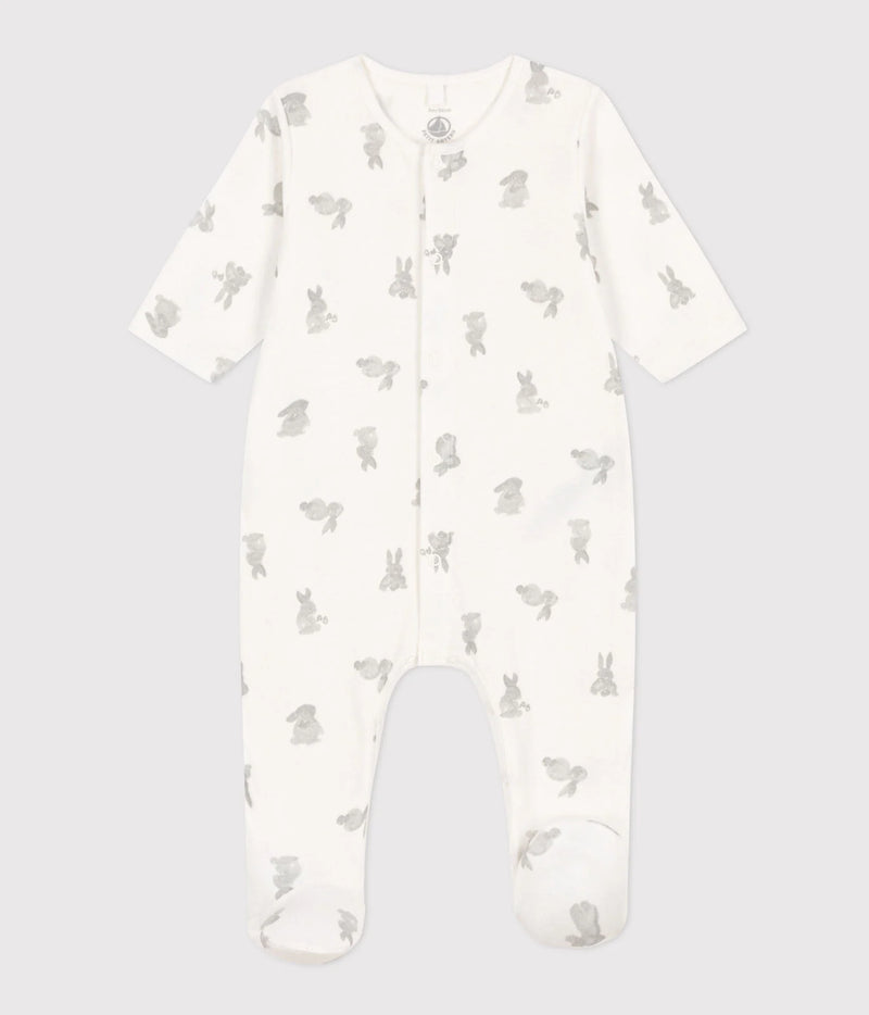 Petit Bateau Baby Pyjama Marshmallow/Gris