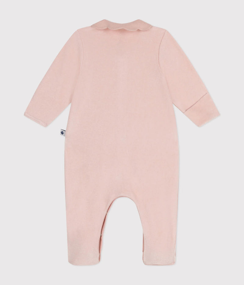 Petit Bateau Fluwelen Baby Pyjama Saline