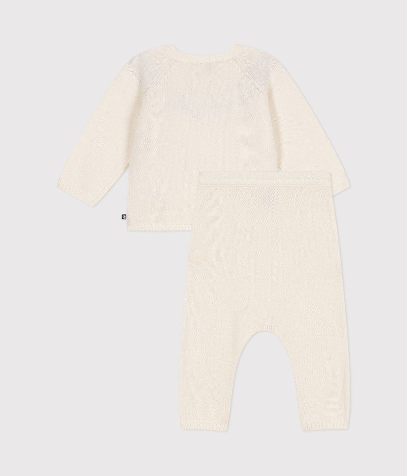 Petit Bateau Tweedelig gebreid Babysetje