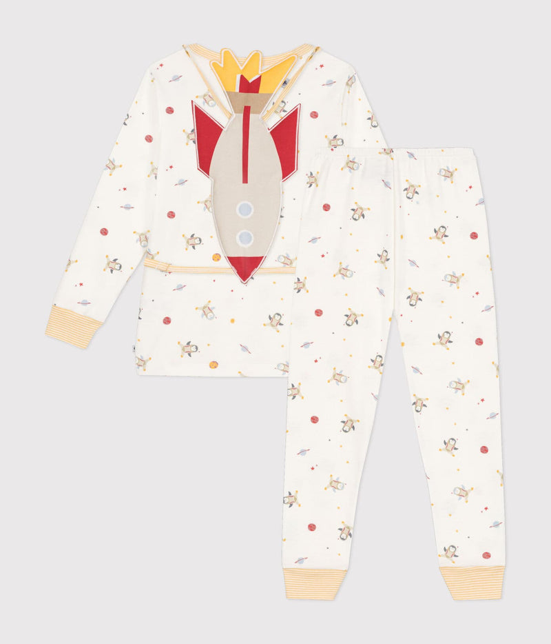 Petit Bateau Verkleed Pyjama + Masker Marshmallow/Multico