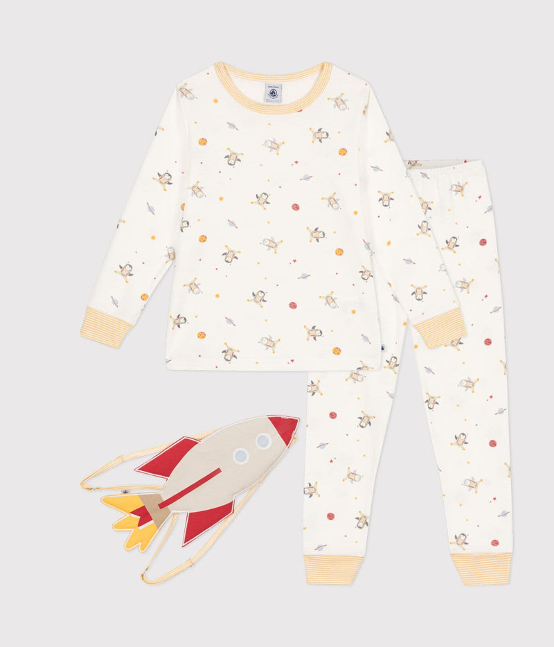 Petit Bateau Verkleed Pyjama + Masker Marshmallow/Multico