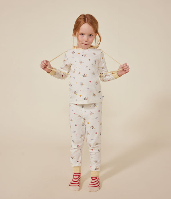 Petit Bateau Verkleed Pyjama + Masker Marshmallow/Multico