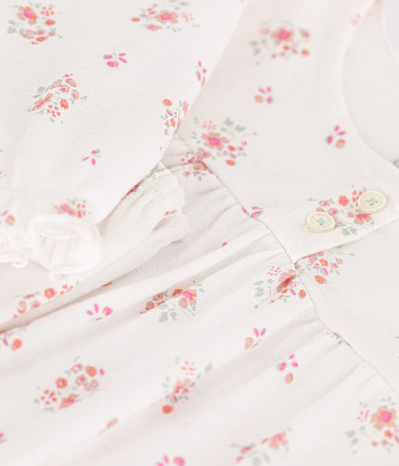 Petit Bateau Pyjama Flowers Marshmallow/Multico