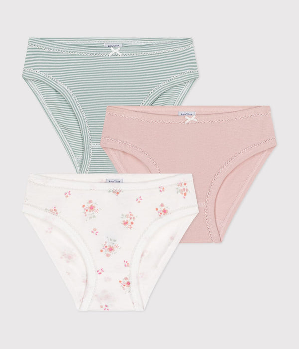 Petit Bateau Set Van 3 Slips Flowers