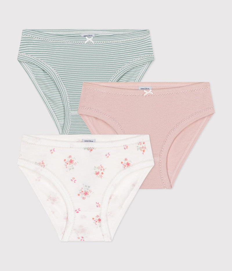 Petit Bateau Set Van 3 Slips Flowers