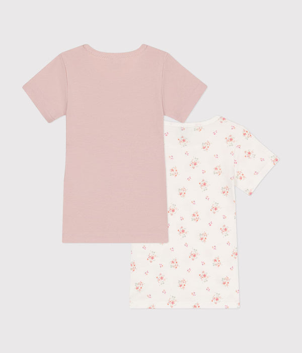 Petit Bateau Set T-shirts Flowers