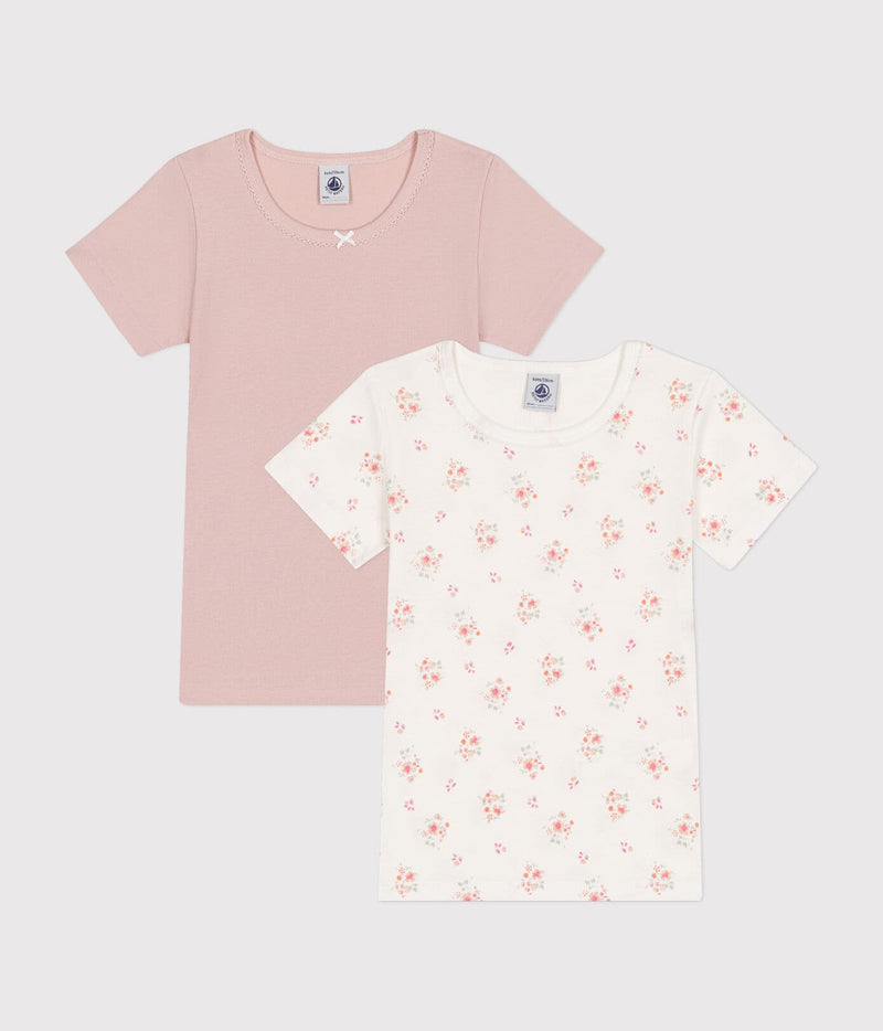 Petit Bateau Set T-shirts Flowers